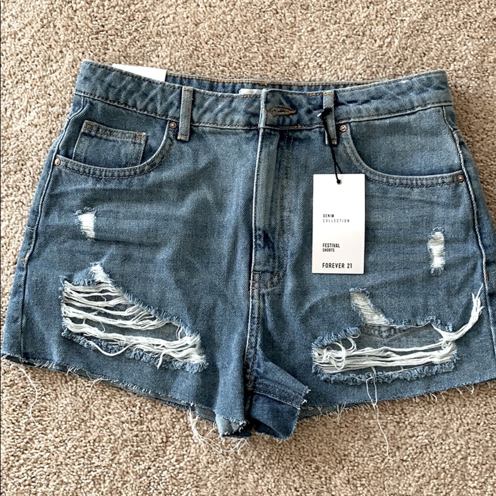 Denim shorts